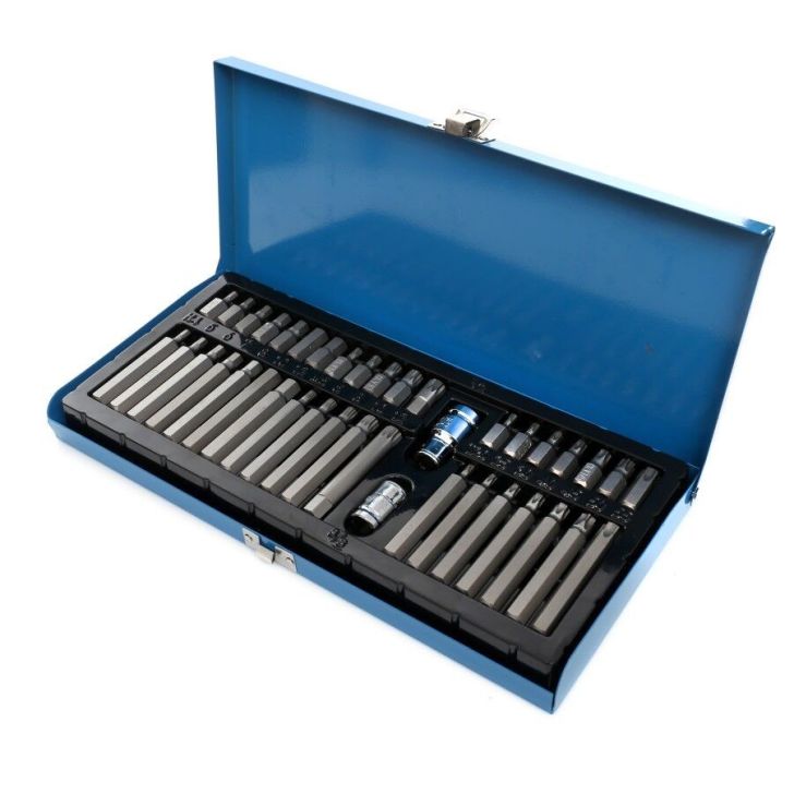 Bits, torx, spline, hex keys, set of 40 pieces.