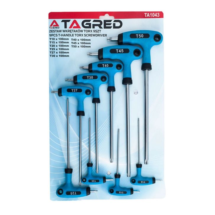Screwdriver set TORX, 9 pcs.
