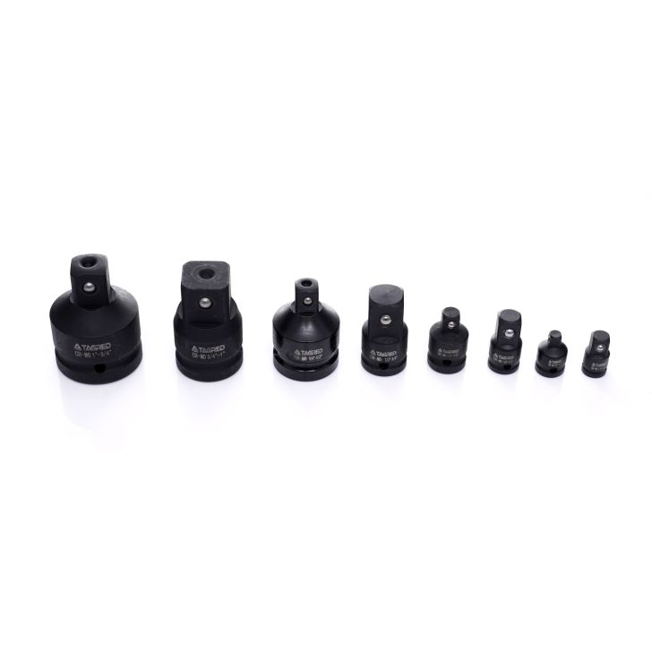 Impact reducers, reducing adapters 1/2" 1/4" 3/8" 3/4" with ball, adapters, set of 8 pcs.