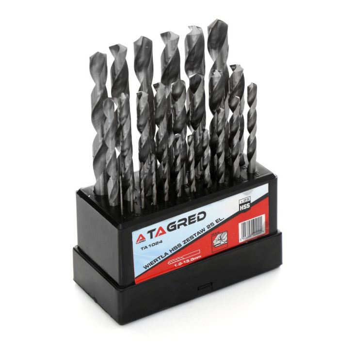 Metal drill bits, drill bits 1-13mm 25pcs