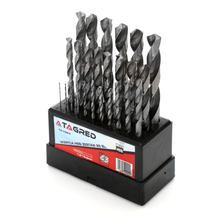 Metal drill bits, drill bits 1-13mm 25pcs