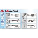 Shank cutters 6 pcs HSS cutters, for metal, wood