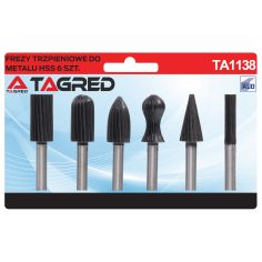 Shank cutters 6 pcs HSS cutters, for metal