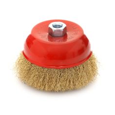 Brass wire brush, brass face brush 125mm M14 2