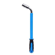 Teleskopiskā riteņu atslēga 17-19/ 21-23 mm L tips, 2 ligzdas, gumijas rokturis 2