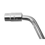 Телескопический колесный ключ 17-19/21-23 мм типа L, 2 торцевые головки, резиновая ручка