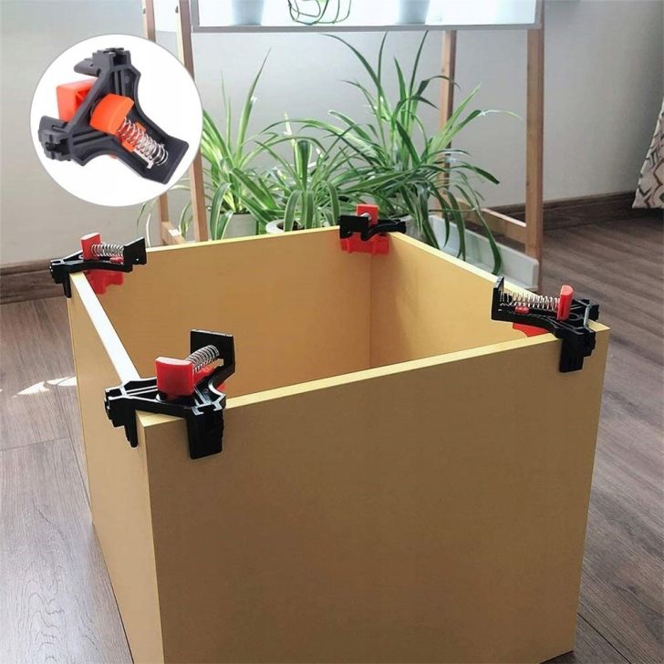 Angle clamps, corner clamps, carpenter's clips - set of 4 pieces