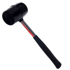 Rubber hammer for paving, non-rebound body