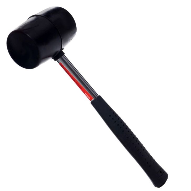 Rubber hammer for paving, non-rebound body