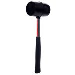 Rubber hammer for paving, non-rebound body
