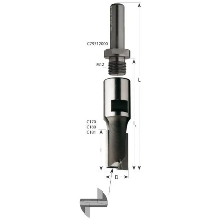 D16x45 L77 M-12x1 HW