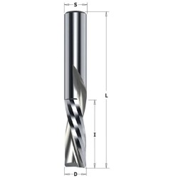 IGM 192B Spiral Flush Trim Bit, Downcut, HWM - D12,7x50,8 L114 S-12