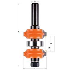 CMT Double Roundover Bit - R2 or R3, I11,1-31,75 S-12 HW