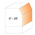 CMT C907 Комбинированная бита для промывки и фаски - 25° D24,5x16 S-8 HW