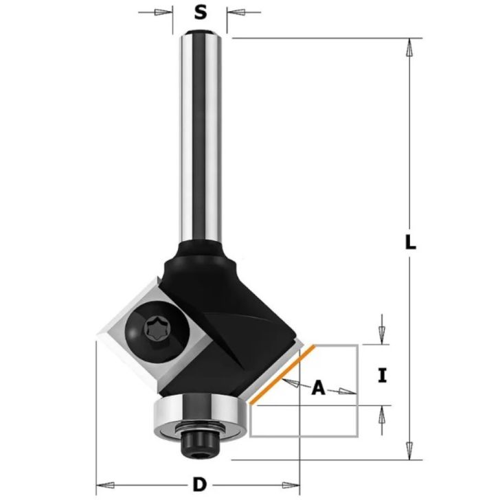 45° D29x8 L60 S-6.35
