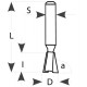 D12,7x12,7-14°x61 S-8 HW