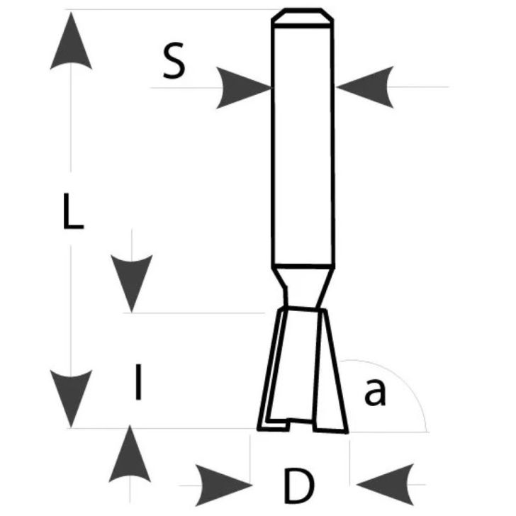 D19.05x25.4-7°x70 S-8 HW