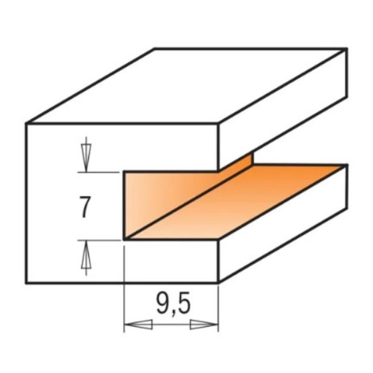 CMT C823.371 Slot Cutter for STRIPLOX Mini - D47,6x7 H9,5 L65 S-6,35 HW