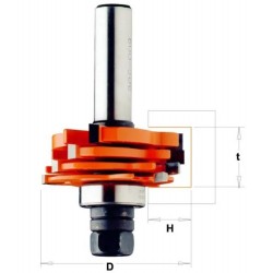 CMT Straight Slot Cutter - D47,6 t3,2-18 H12,8 S-12 HW