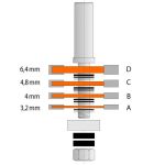 CMT Фреза с прямым шлицем - D47,6 t3,2-18 H12,8 S-12 HW