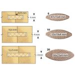 IGM M122 Slot Cutter for Biscuit Jointer - D37.2x3.95 L63.2 S-8 HW