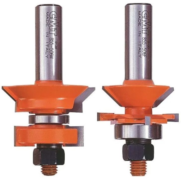 CMT C955 V-Joint Tongue and Groove Set - D44,4 t19-25,4 S-12 HW