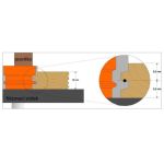CMT C955 Reverse Glue Joint Bit - D44,4x32 S-12 HW