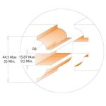 CMT Router Bit Set for door 2pcs, S-12 HW