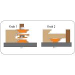 CMT Набор фрез для двери 2 шт., S-12 HW