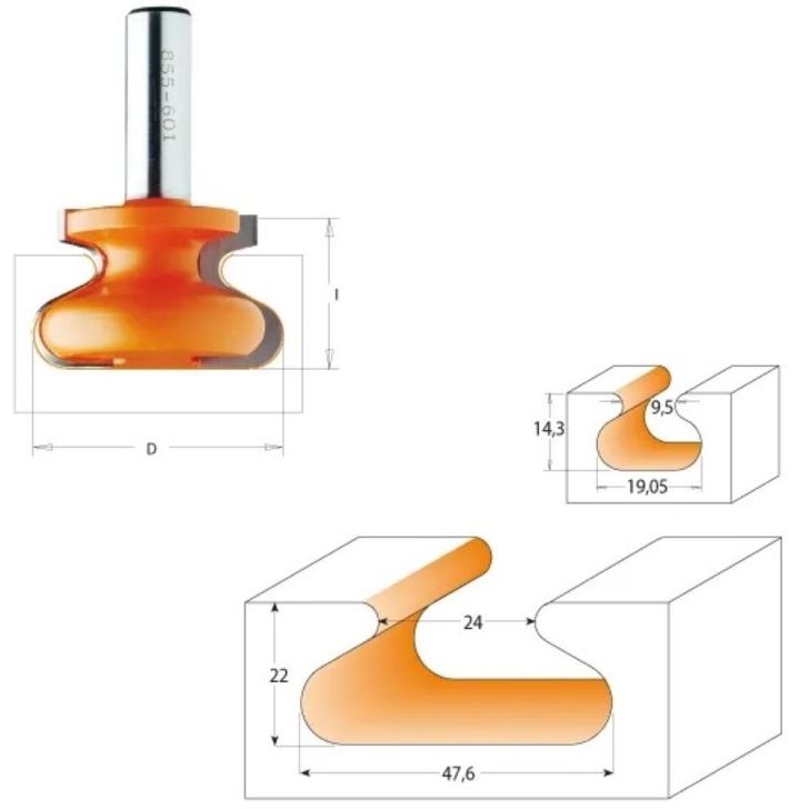 D19.5x14.3 S-12.7 HW