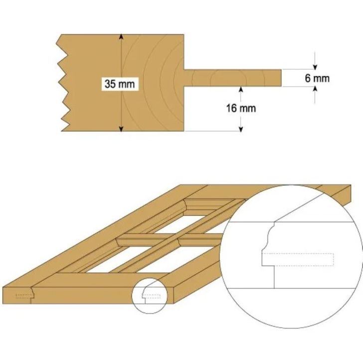 CMT C955 Window Sash Set - D38 + 35, Bearing fitted 22 S-12 HW