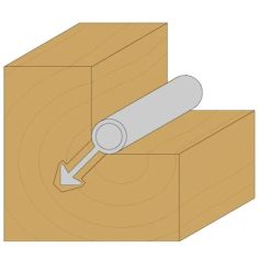 CMT C713 Bit for Window Seals - D3,5x8 L70 S-6 HW 2