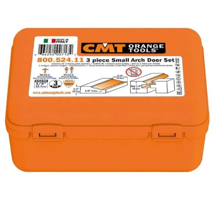 CMT Набор бит для дверей - набор из 3 шт. S-8 HW