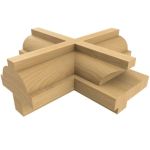 Set Bit of Partitions for Glass Door - 3pcs S-8 HW