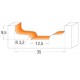 Raised Panel Bit - D35 d2-12,5 I9,5 R3,2 S-12