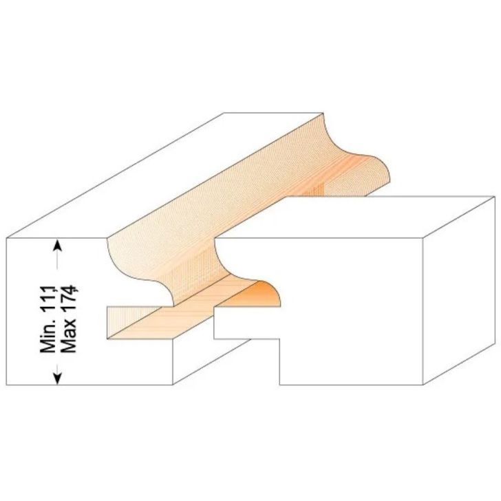 CMT C991 Ogee Rail and Stile Matched Pair - D31.75 t11-17.5 S-12 HW