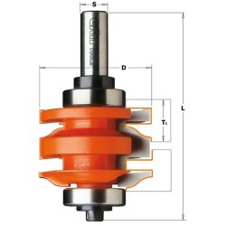 CMT C991 One-piece Rail and Stile Bit - D50,8 t18-22 S-12 HW