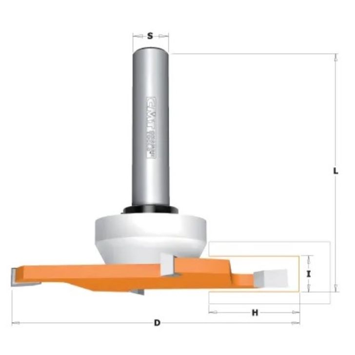 CMT Фреза C922 для твердых поверхностей - D92x6,35 H27,3 S-12 HW