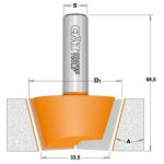 Repair Set for CORIAN, 2pcs, S-12 mm, D-47,5mm