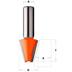 Chamfer Bit for Corian - D31,7 I22,2 A15° S-12