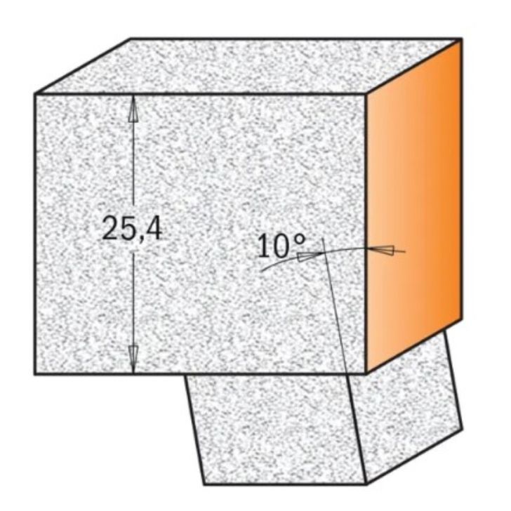 D22x25,4 H10° L78 S-12