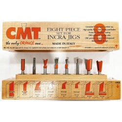 CMT 8 pc Set S6.35, Dovetail and Straight Bits (Unpacked)