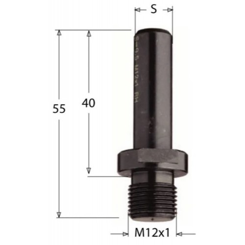 S-12mm, M12x1