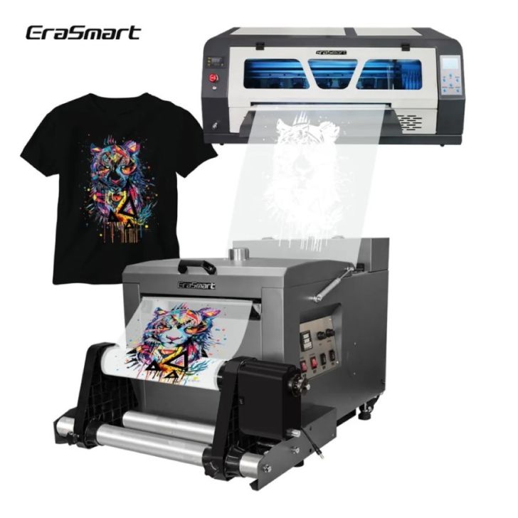 60 cm DTF printeris ar siltuma pārneses tuneli