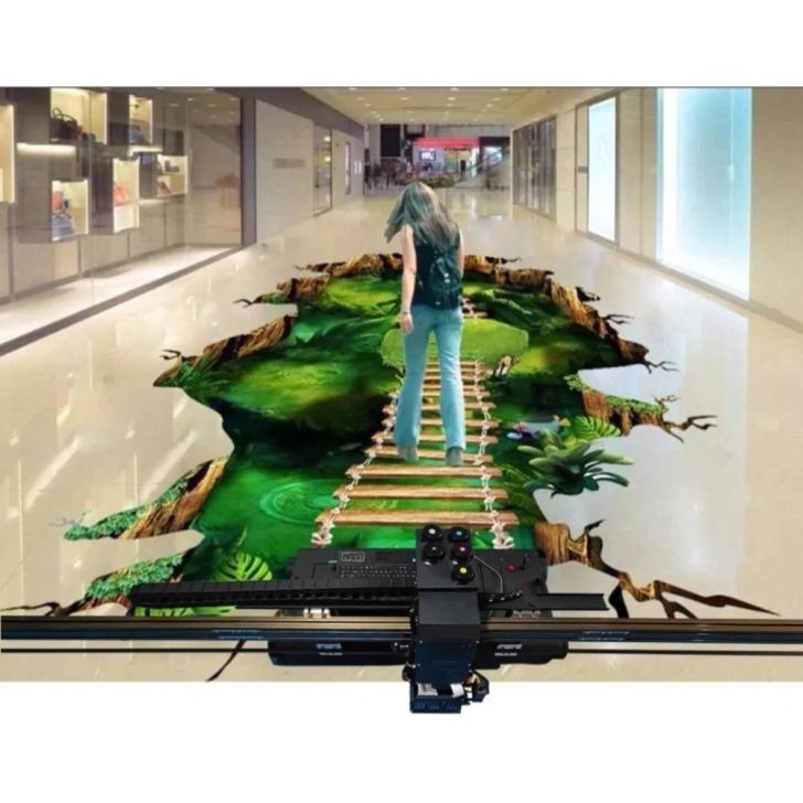 Горизонтальный УФ-принтер для полов парковок