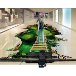 Horizontālais UV printeris autostāvvietu grīdām