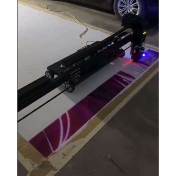 Horizontālais UV printeris autostāvvietu grīdām