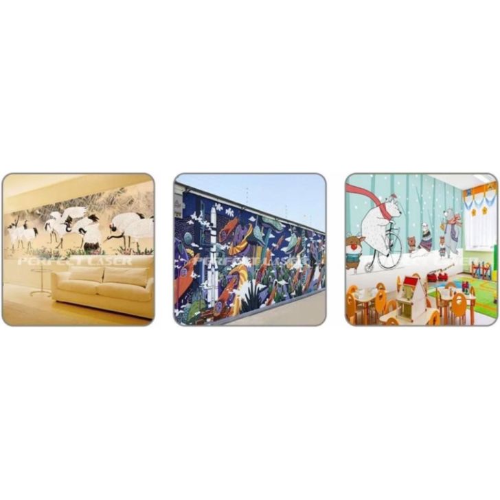 Вертикальный и горизонтальный УФ-принтер для стен и пола.