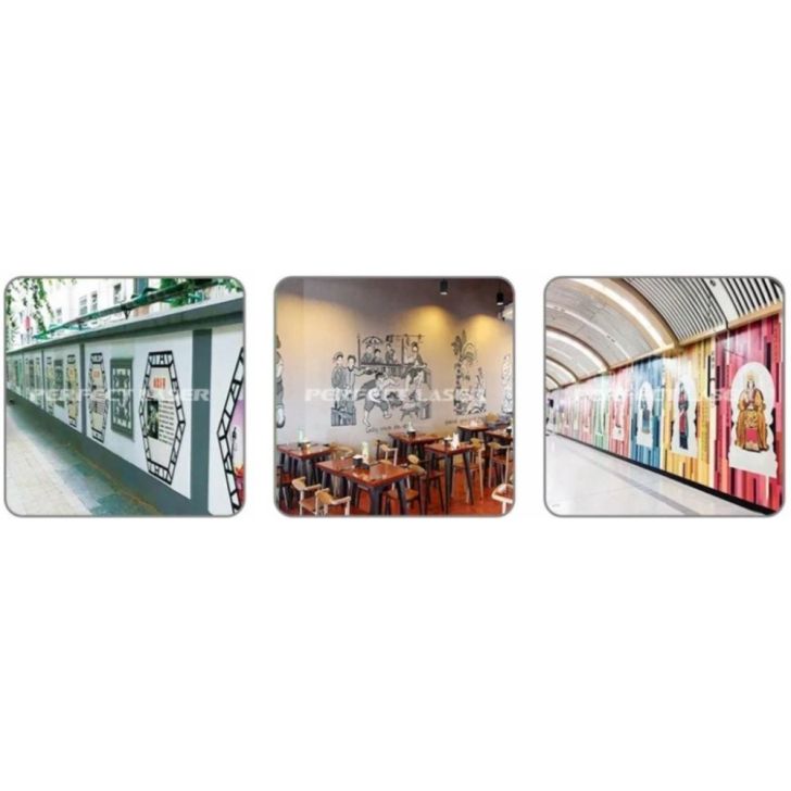 Вертикальный и горизонтальный УФ-принтер для стен и пола.