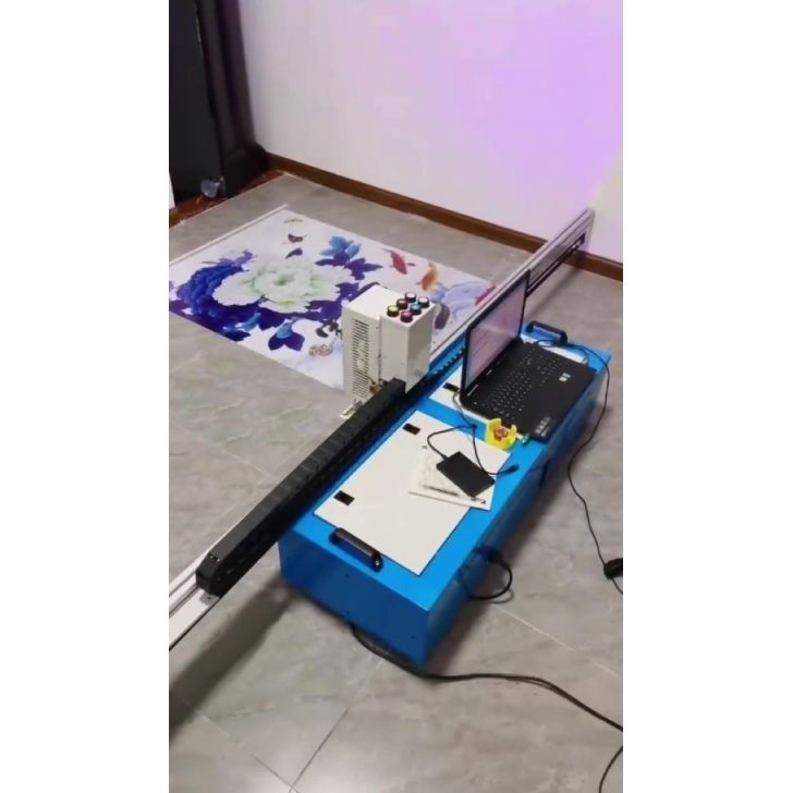 Вертикальный и горизонтальный УФ-принтер для стен и пола.